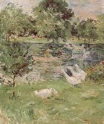Berthe Morisot, The Girl is rowing and goose